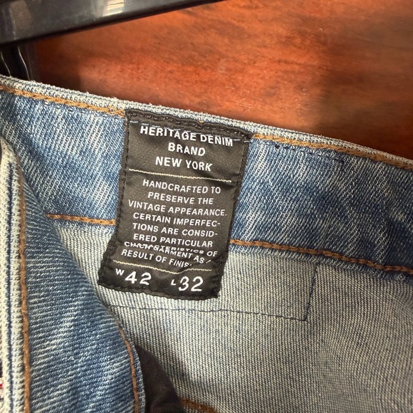 Cult of Individuality Light Blue Jeans with Red Floral Design - Picture 5 of 5